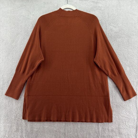Joseph Ribkoff Sweater Womens XL Cinnamon Rib Knit Tunic Mock Neck Long Sleeve - Picture 6 of 11
